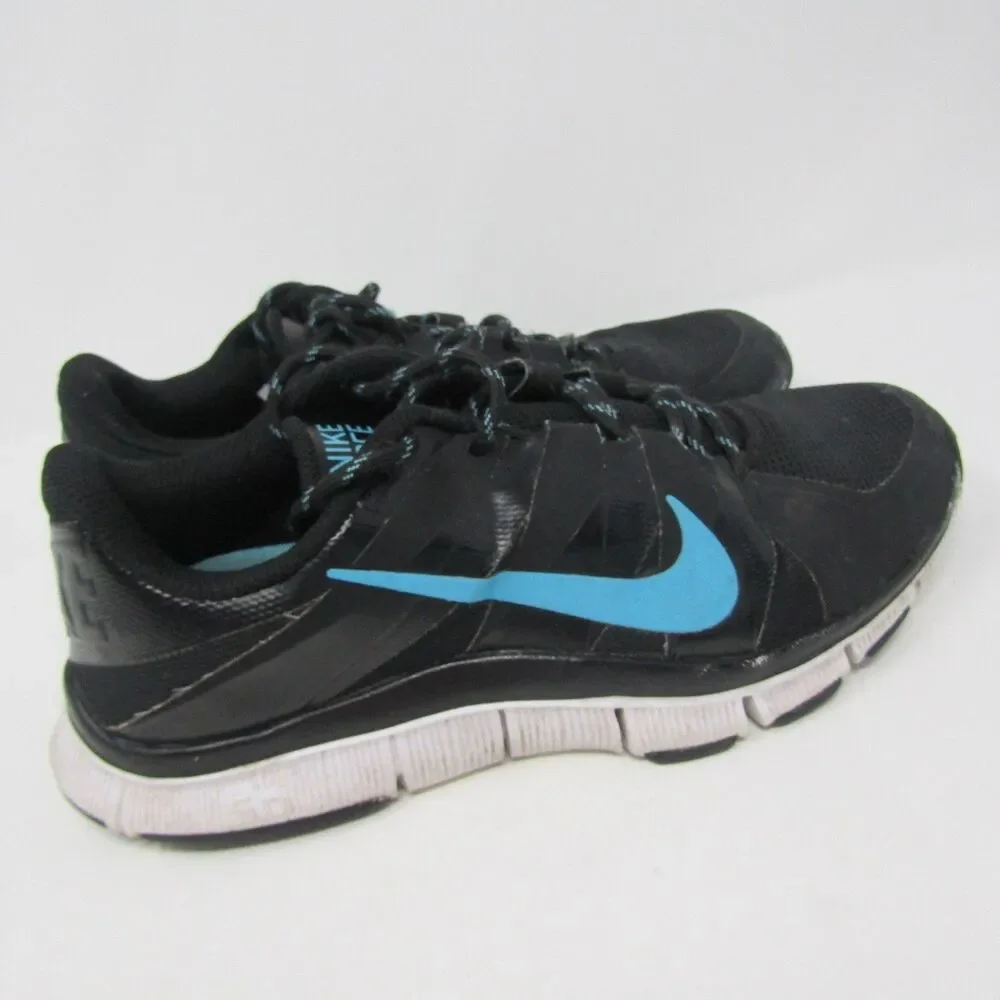 Nike Free Women's Size 7 Black Blue Athletic Training Running Shoes Sneakers
